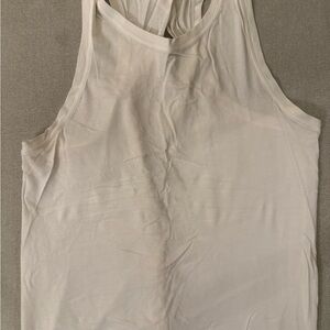 Lululemon Athletica White Tie-Back Tank Top, Size 6
